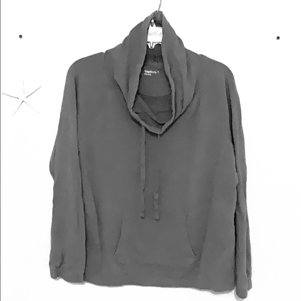Gap Body Grey Pullover Funnel Neck Sweatshirt M